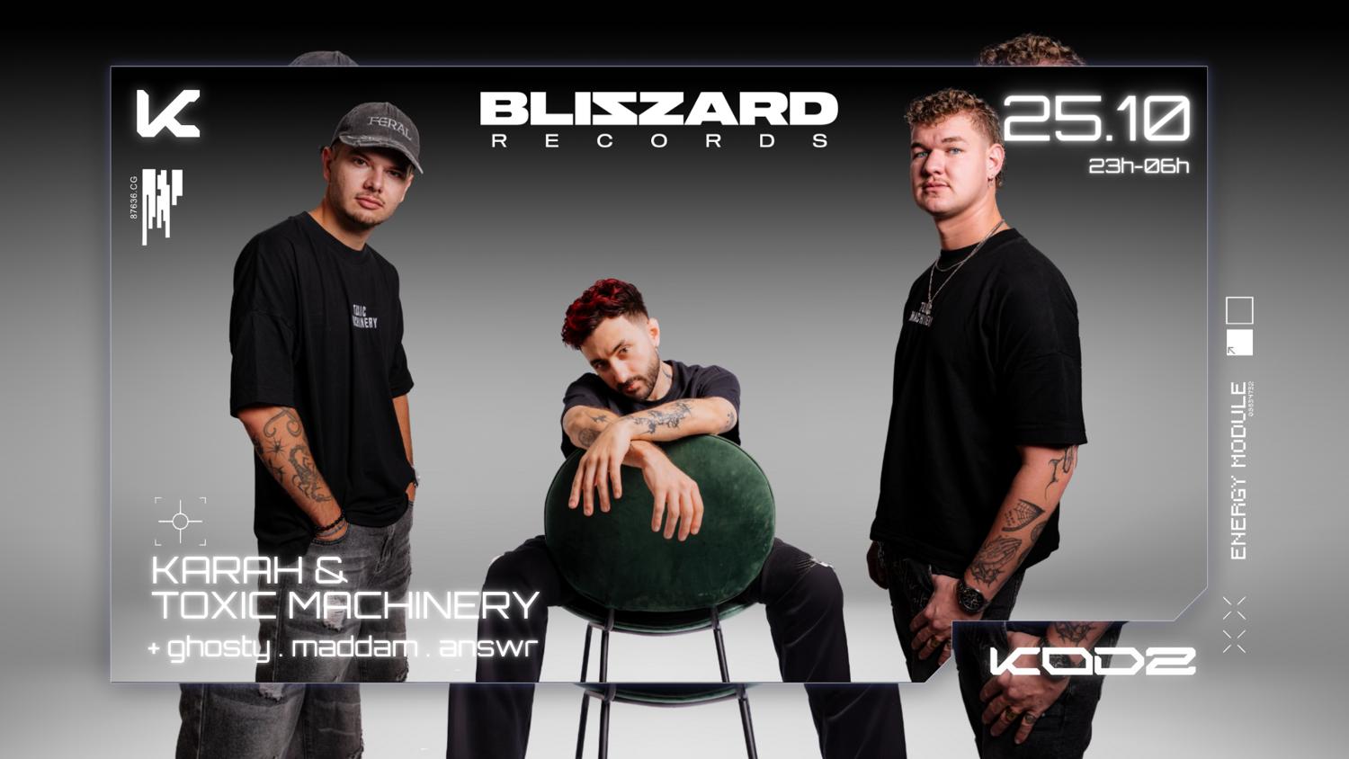 Kodz X Blizzard Records: Karah & Toxic Machinery & More