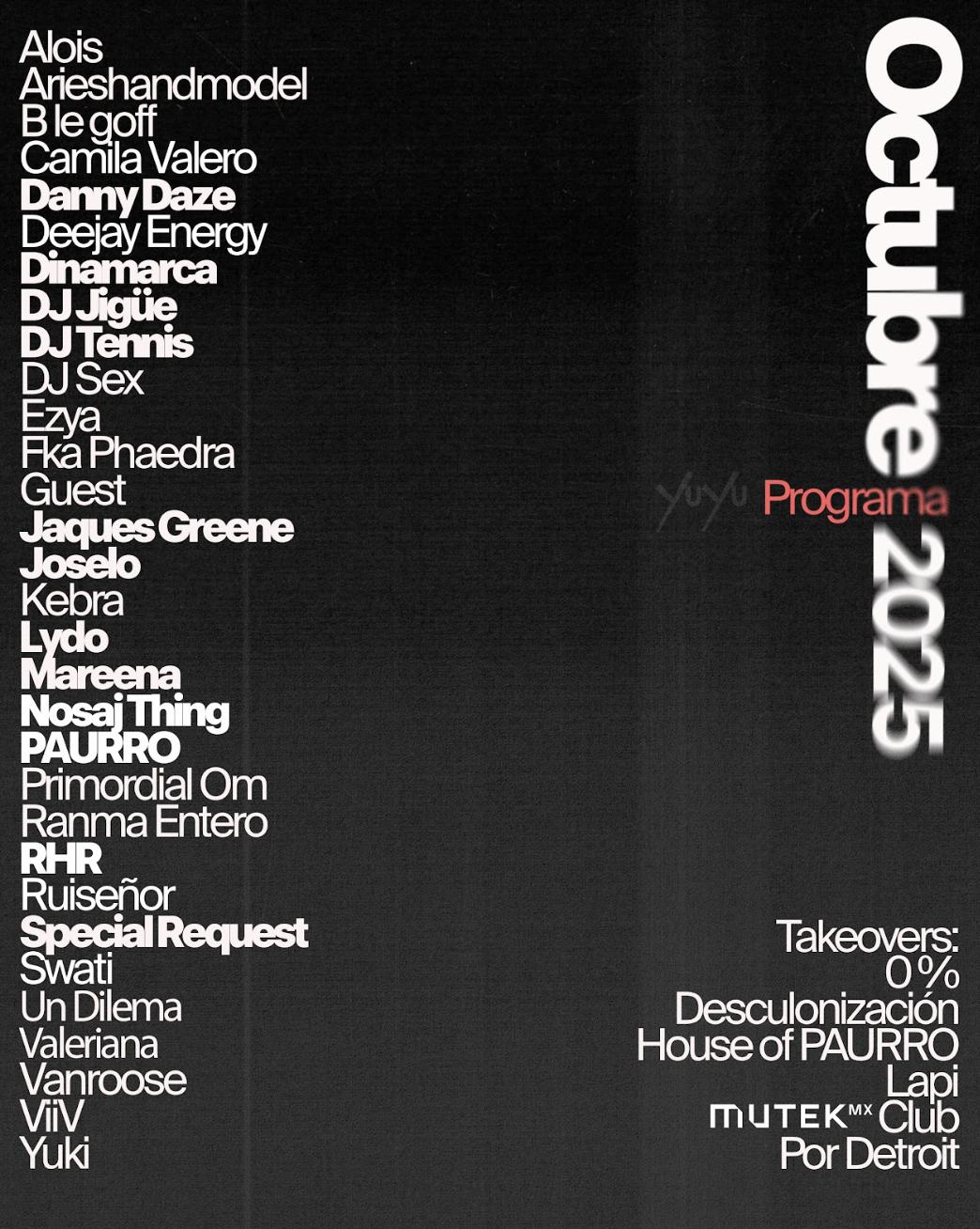 Yu Yu Cine Club: Dj Tennis, Valeriana