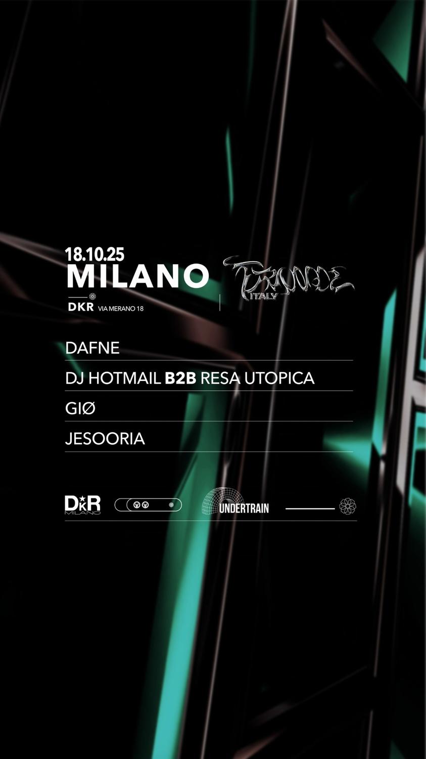 Trance Italy W// Dafne, Dj Hotmail B2B Resa Utopica, Giø, Jesooria