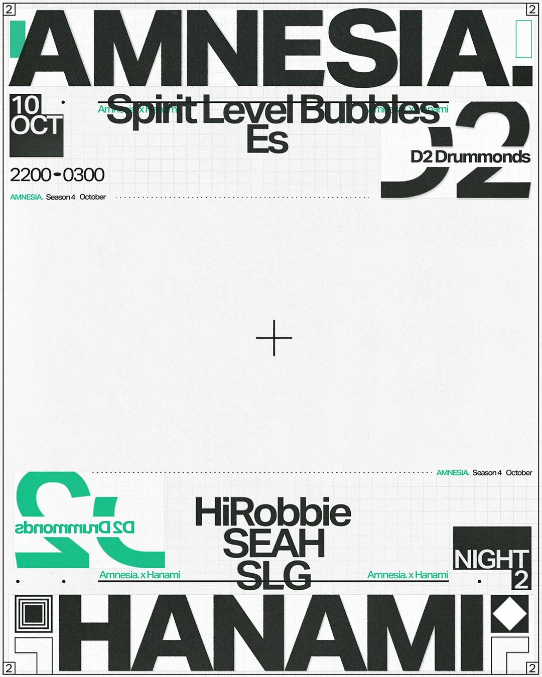 Amnesia Invites Hanami With Hirobbie, Seah, Slg + More