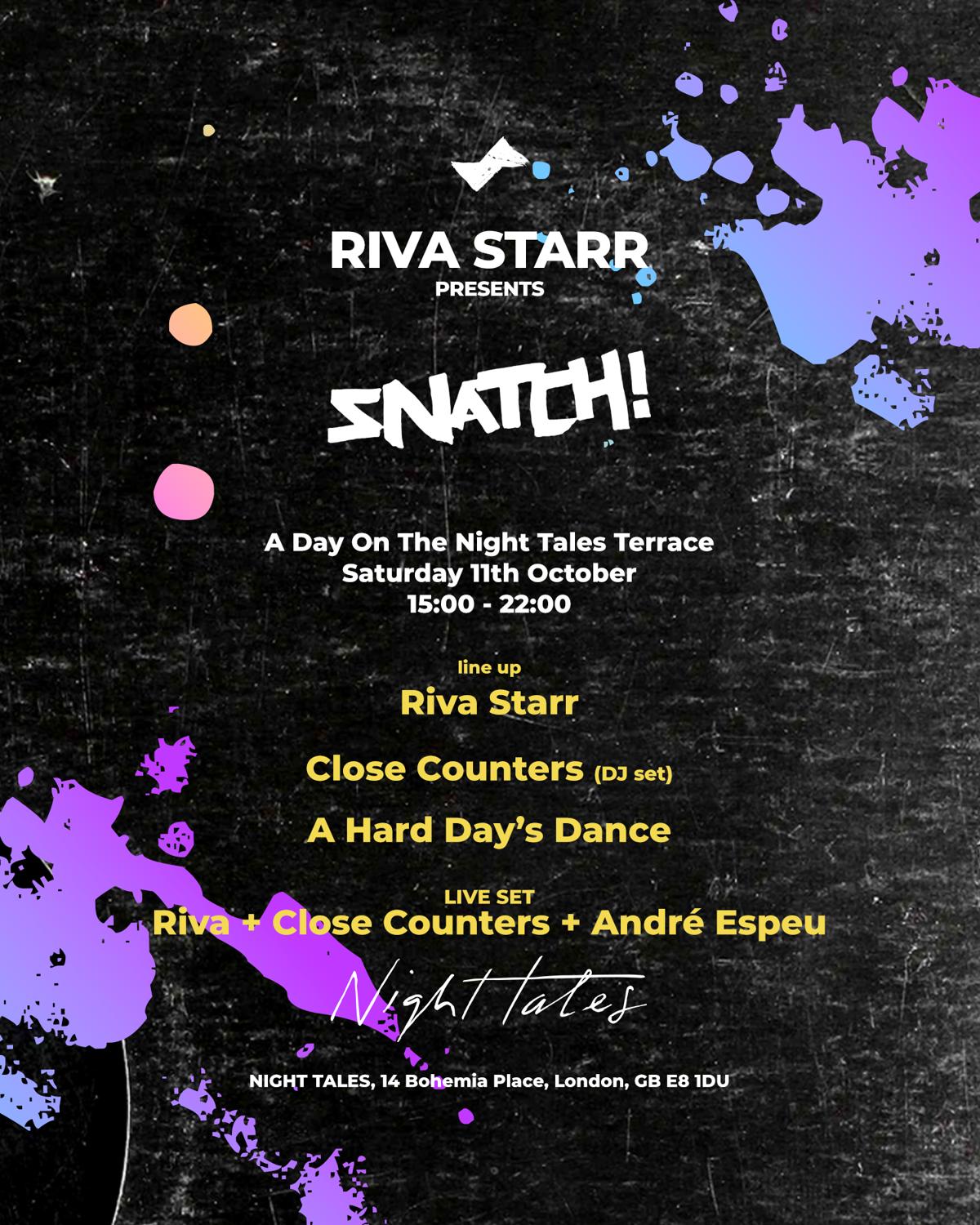 Riva Starr Presents Snatch! Day Party