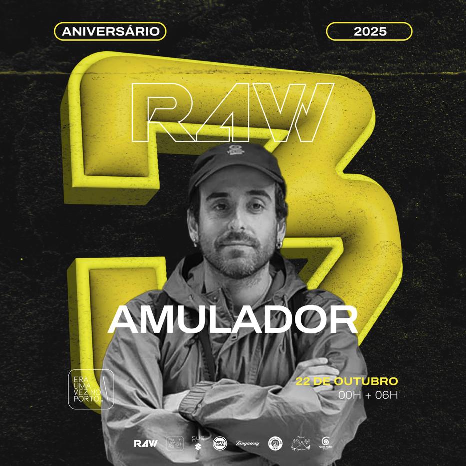 3 Aniversário R4W / Pedro Tabuada Invites Amulador, Sineiro & Aikko