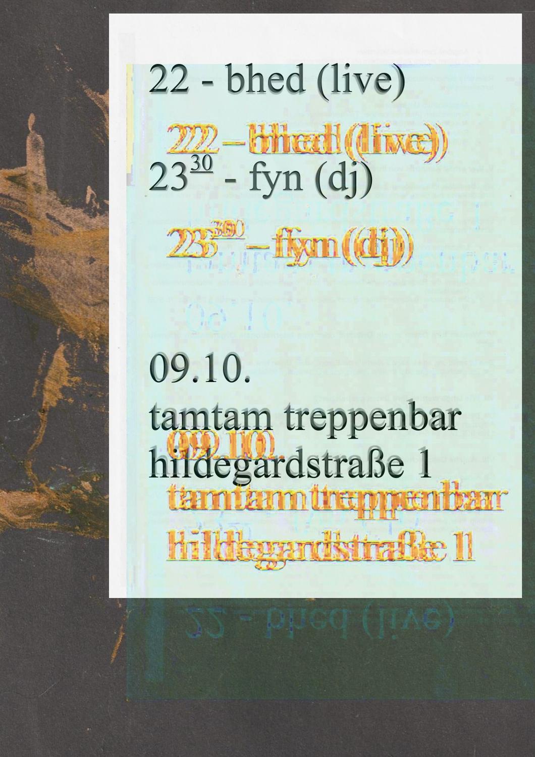 Tamtam Treppenbar W. Bhed 'Live' (Hedonism/ Row Records)