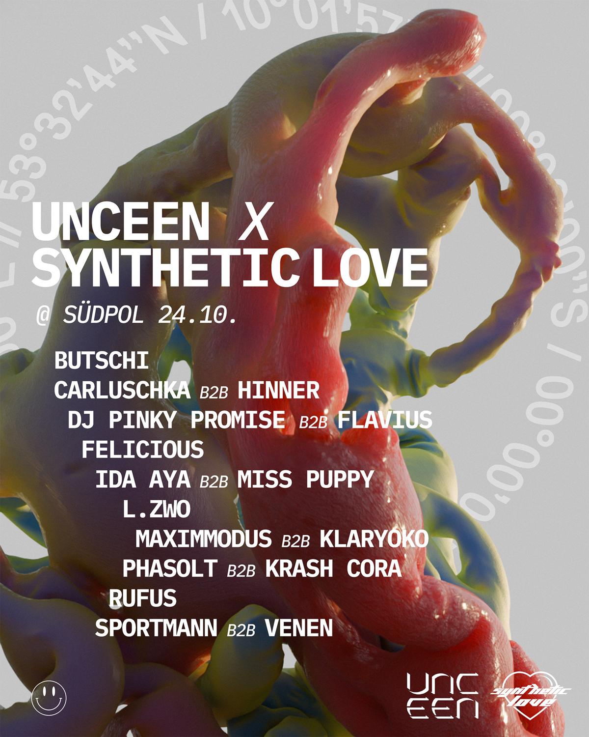 Unceen X Synthetic Love With Lzwo, Butschi, Krash Cora Uvm