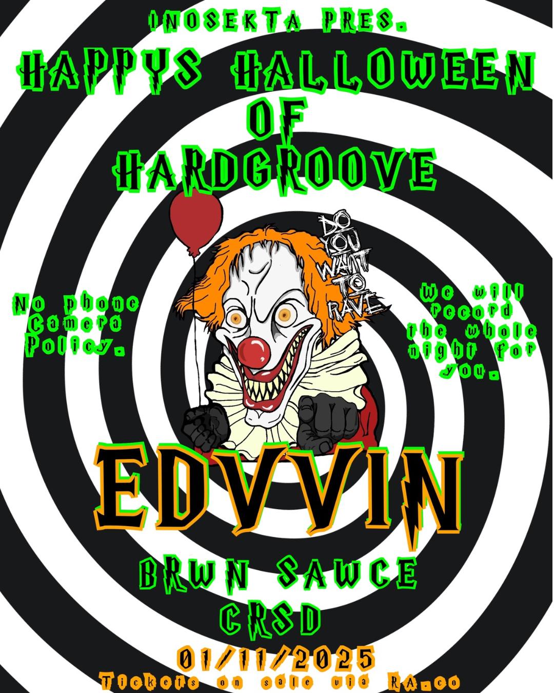 Happys Halloween Of Hardgroove: Inosekta Pres. Edvvin