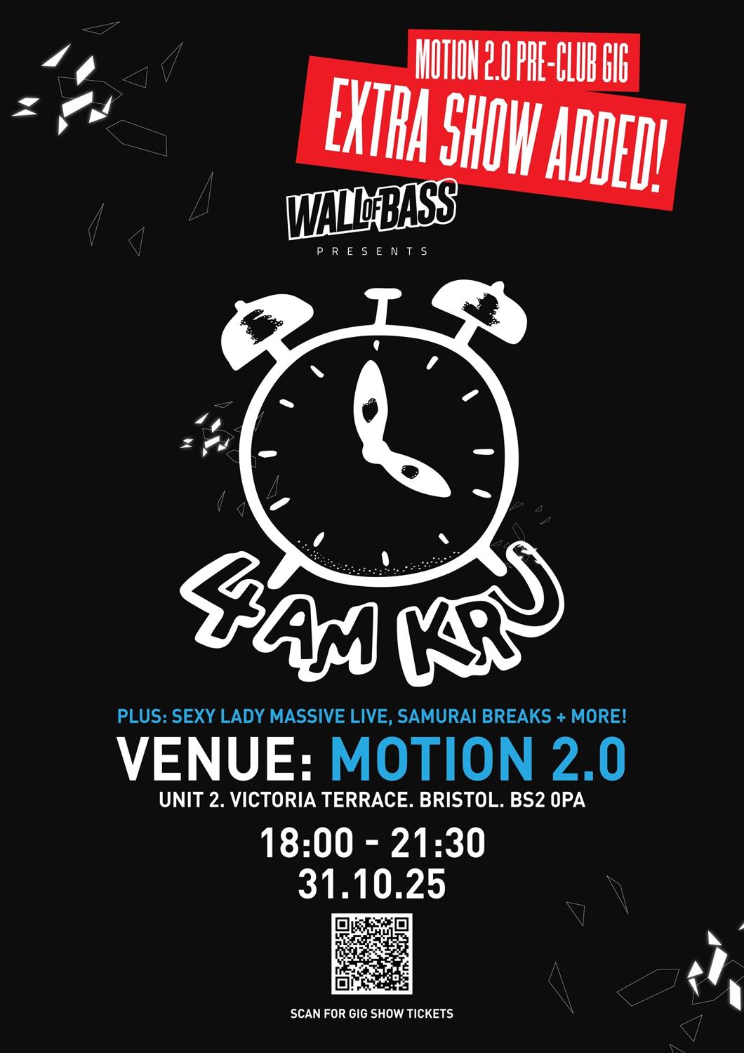 4Am Kru - Bristol Halloween Gig Show - Venue: Motion 2.0 (Extra Date Added)