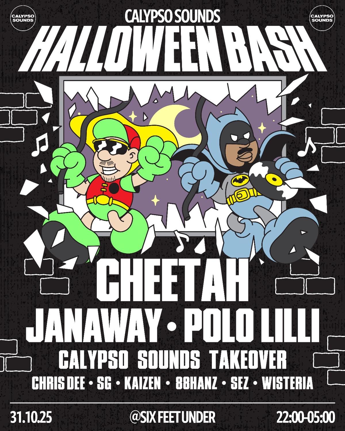Calypso Sounds: Halloween Bash W. Cheetah, Janaway & Polo Lilli