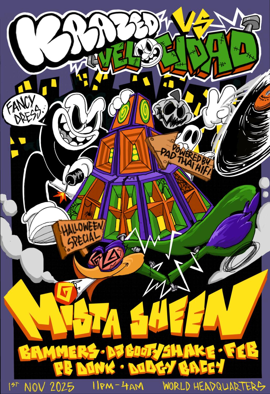 Krazed Vs Velocidad: Mista Sheen [Halloween Special]