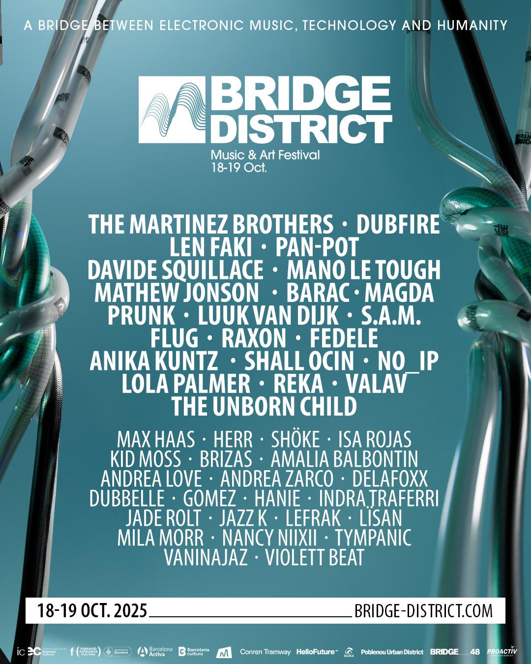 [Cancelled] Bridge District Festival W/ The Martinez Brothers, Len Faki & More