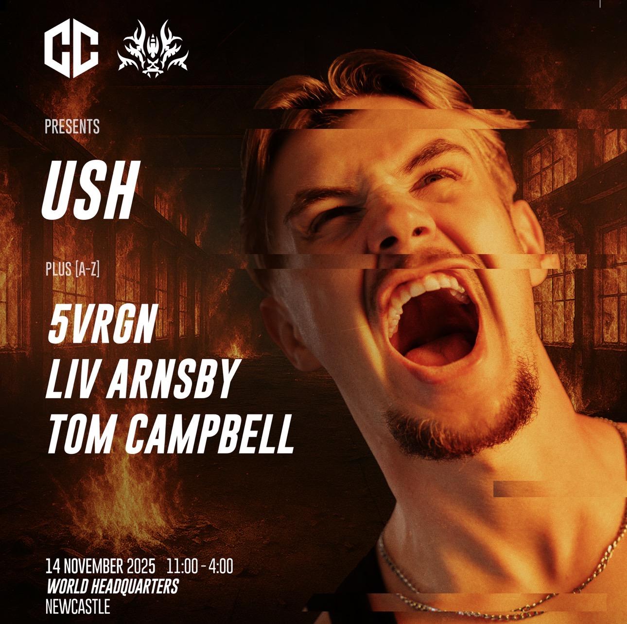 Containment X Khaotic Presents: Ush, 5Vrgn, Liv Arnsby, Tom Campbell