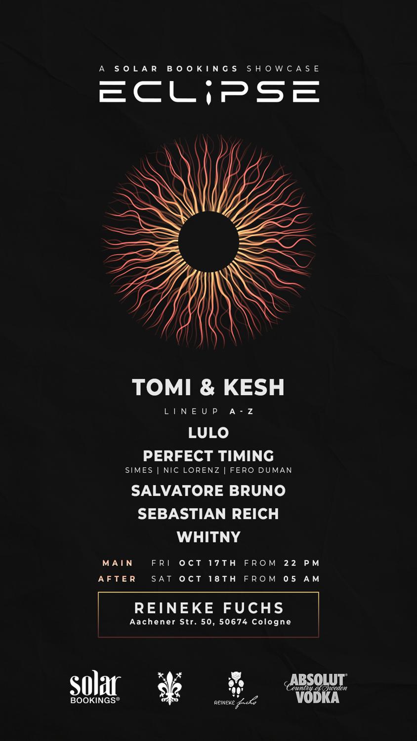 Eclipse - Solar Bookings Showcase Incl. Afterhour