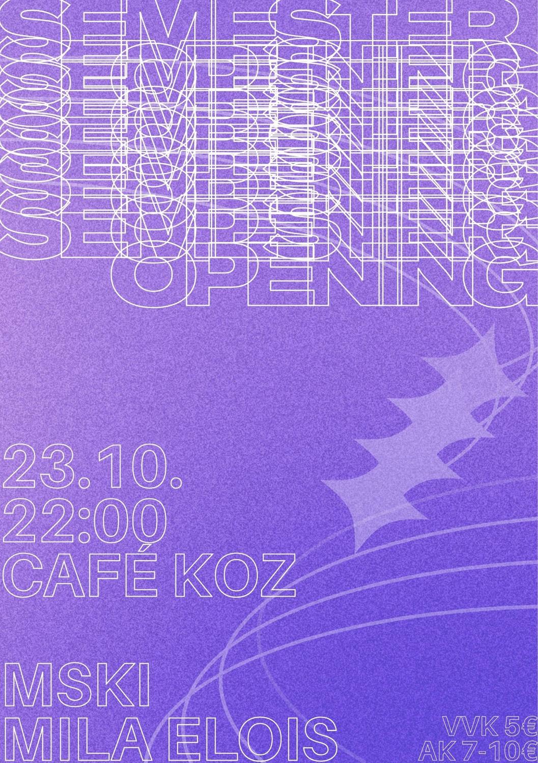 Semester Opening