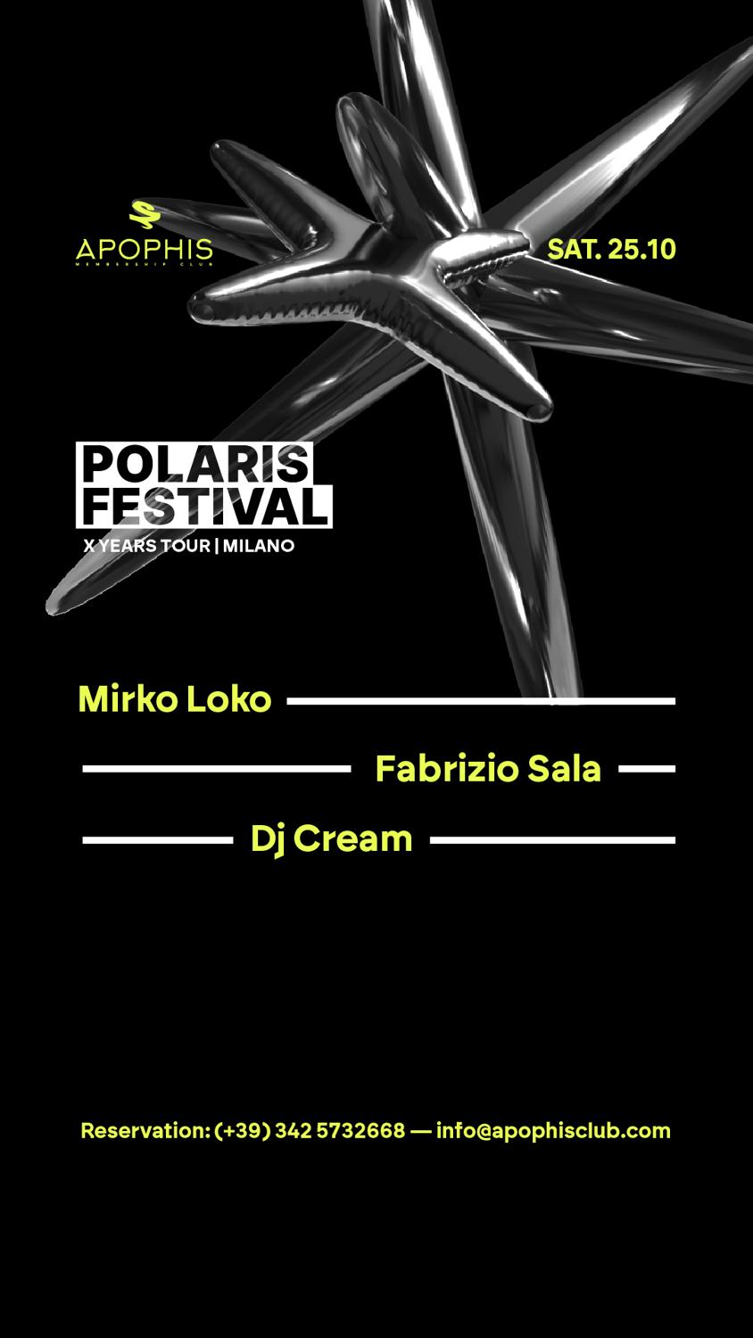 Polaris Festival X-Years Tour Milano