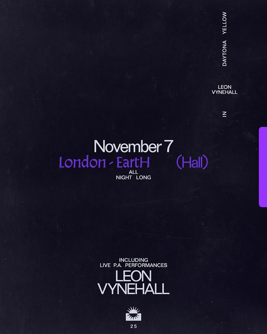 Leon Vynehall (All Night Long) W/ Tyson & Jeshi