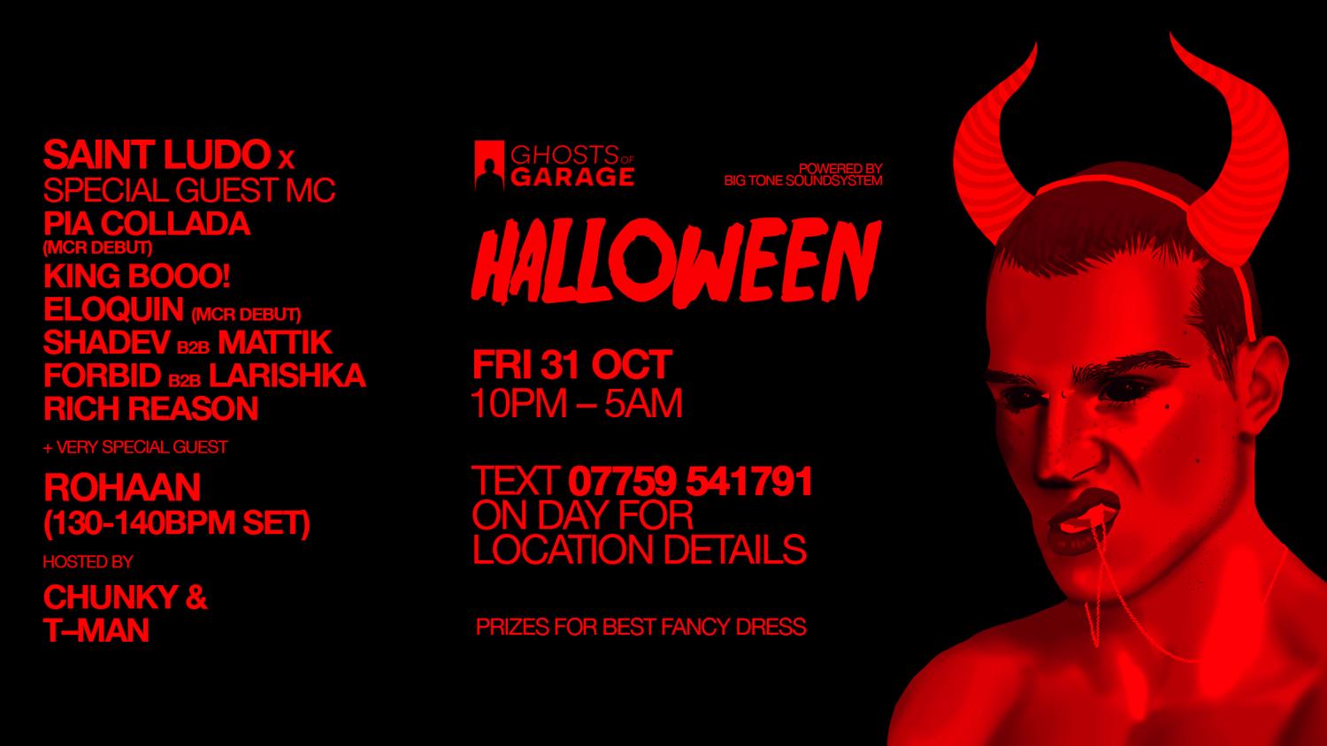 Ghosts Of Garage Halloween - Secret Warehouse Party