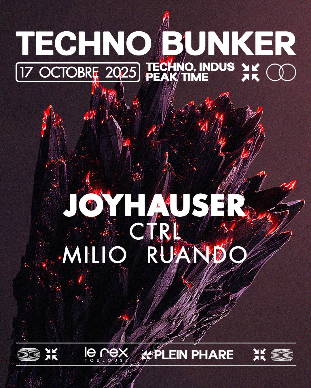 Techno Bunker With Joyhauser, Ctrl & Milio Ruando