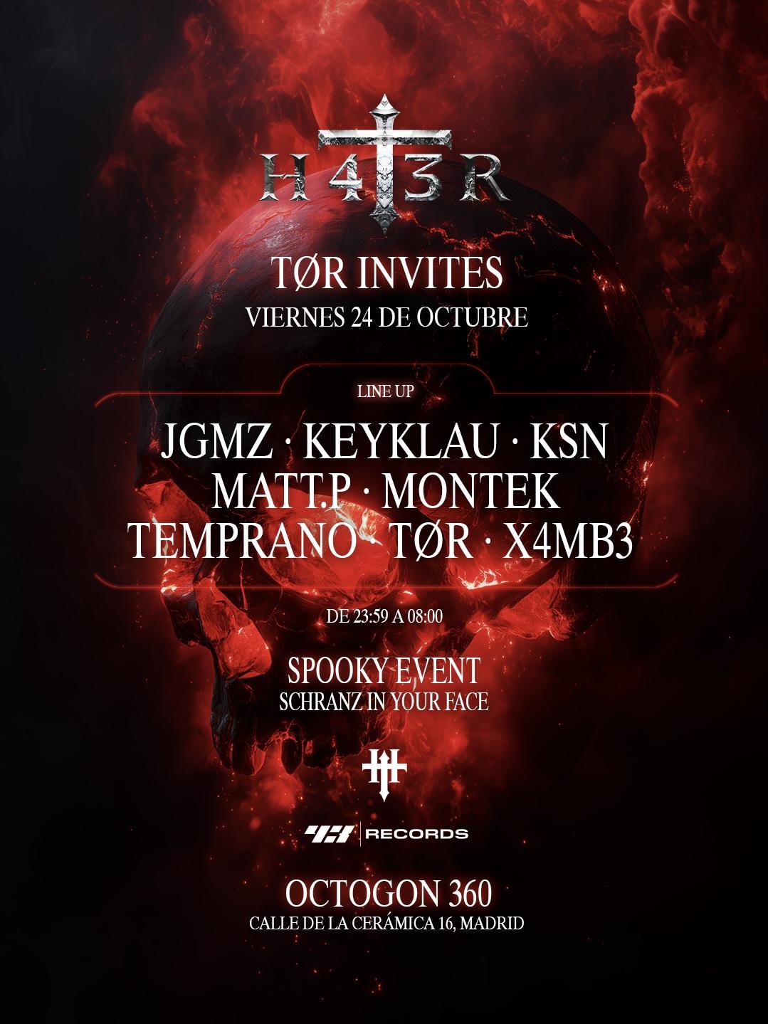 H4T3R 033 Tør Invites • Schranz In Your Face