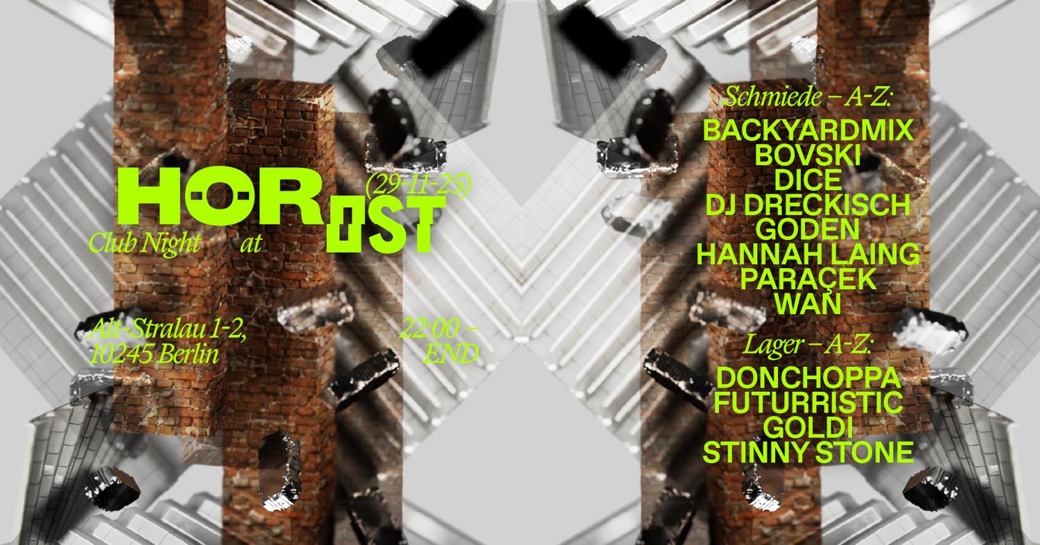 Hör Club Night At Ost W. Paracek, Hannah Laing