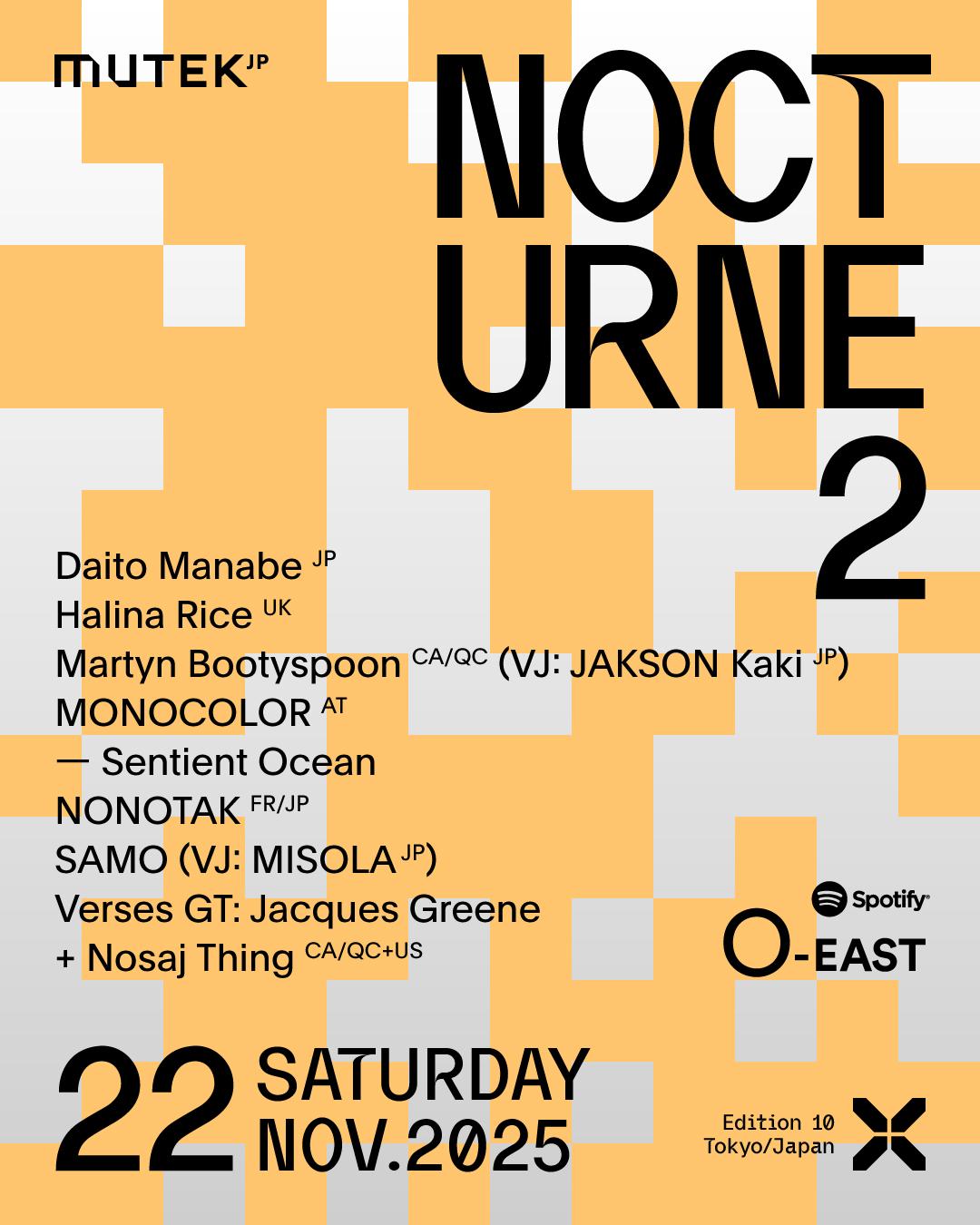 Mutek.Jp 2025: Nocturne 2