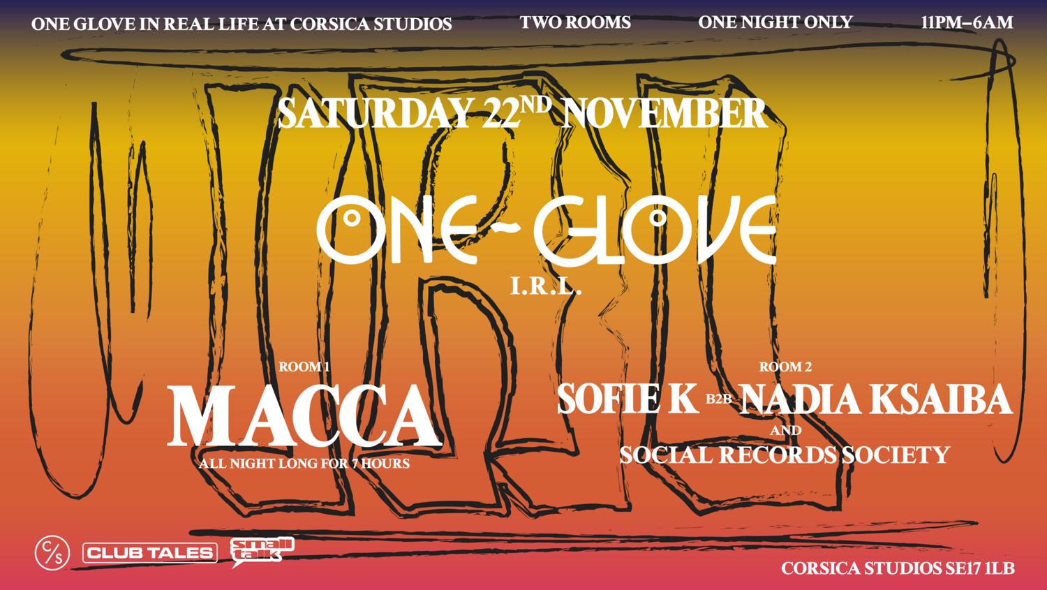 One Glove Irl With Macca All Night Long
