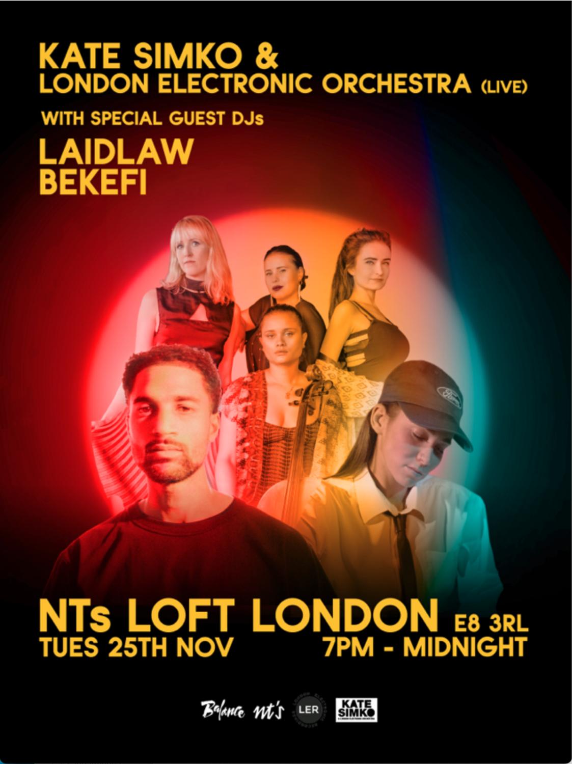 Kate Simko & London Electronic Orchestra (Live) + Special Guests Laidlaw And Bekefi