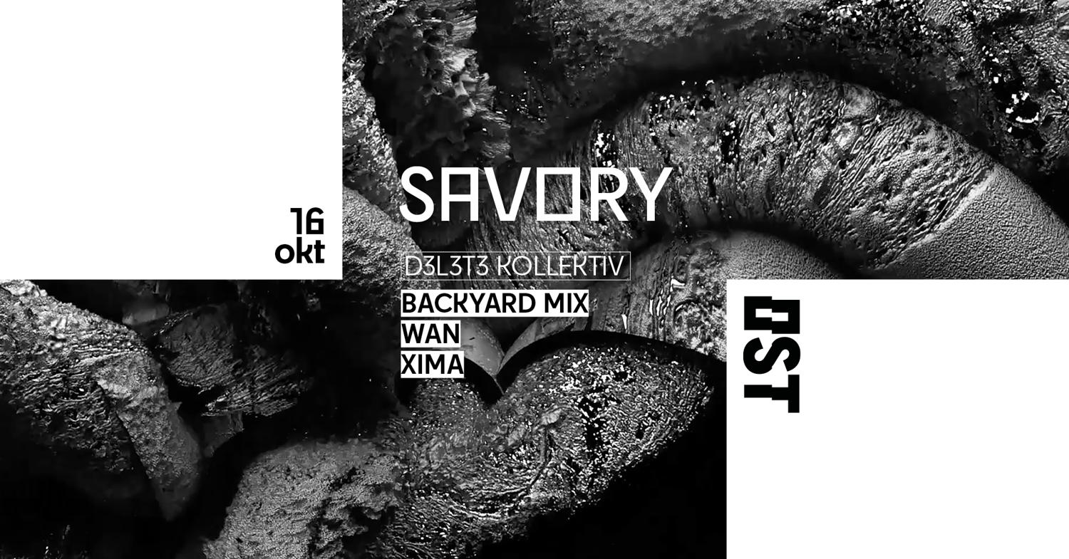 (5€) Savory - Techno Every Thursday