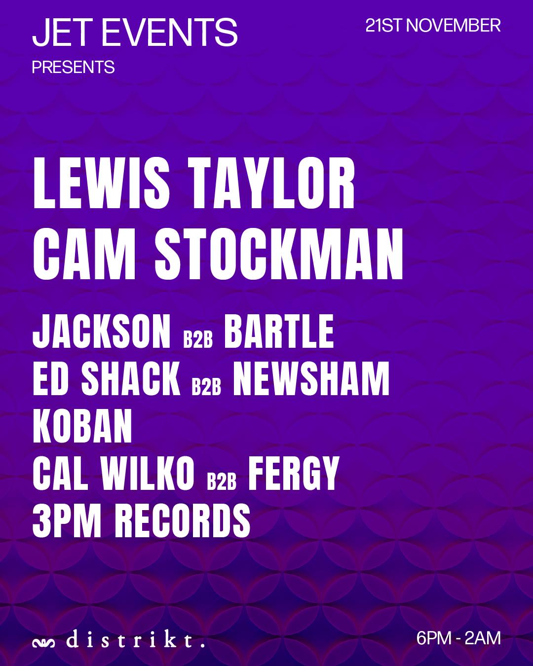 Jet Presents: Lewis Taylor & Cam Stockman