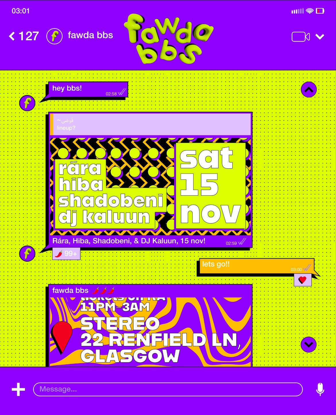 Fawda Bbs X Stereo - Launch Night