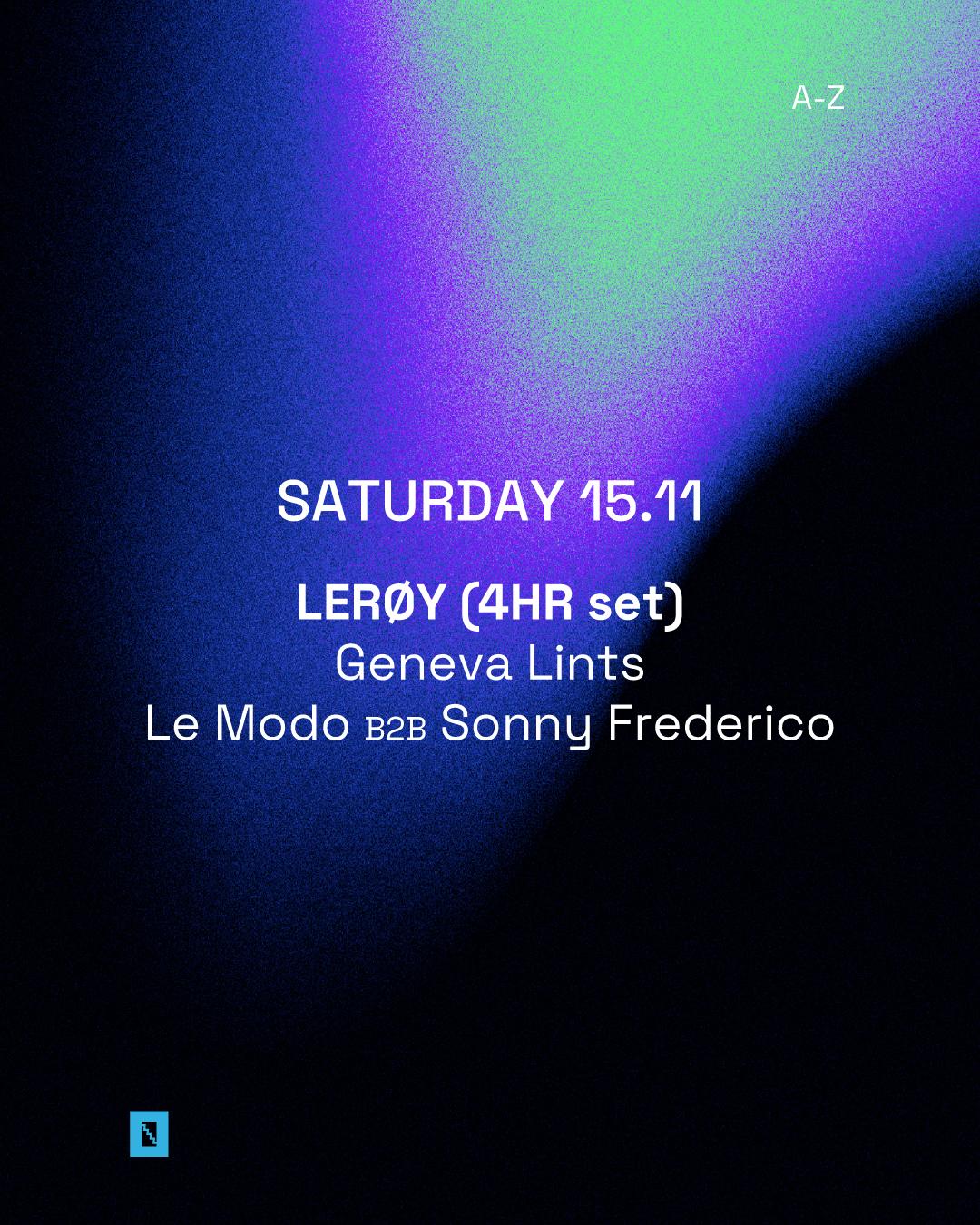 Toffler Presents Lerøy (4Hr Set)