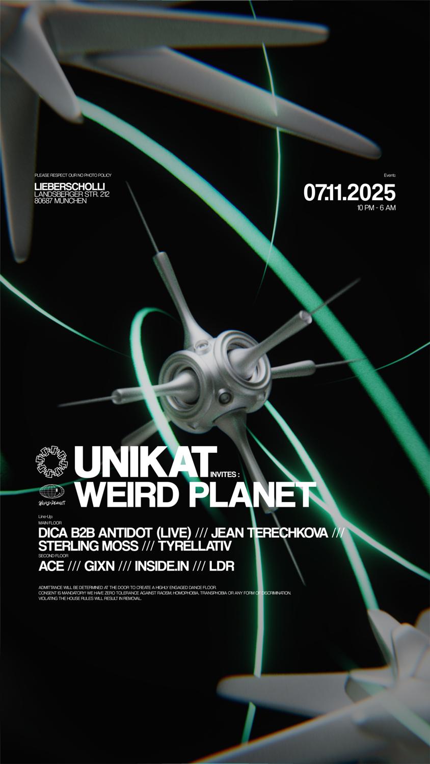 Unikat Invites: Weird Planet