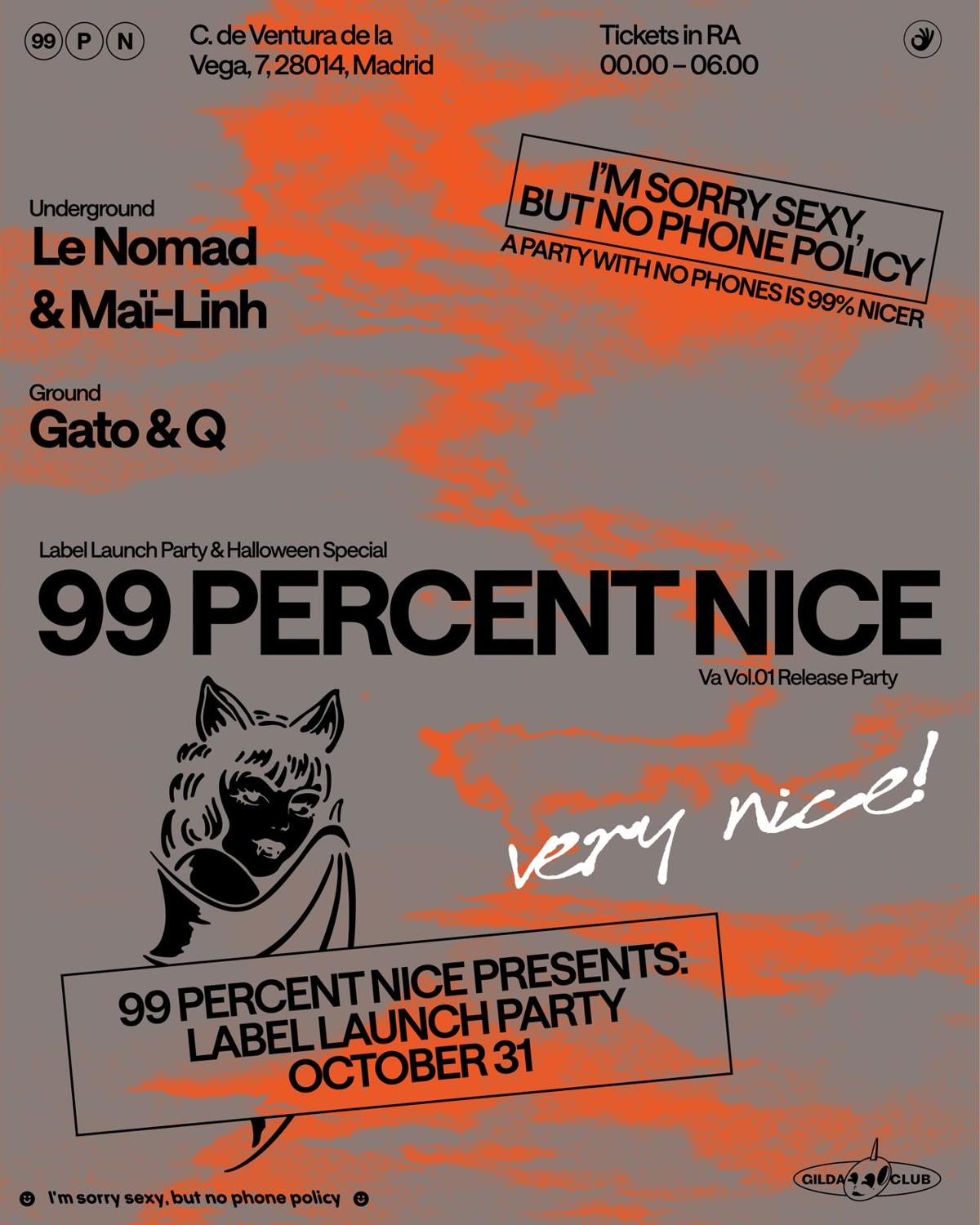 Gilda Club - Viernes 31 - 99 Percent Nice