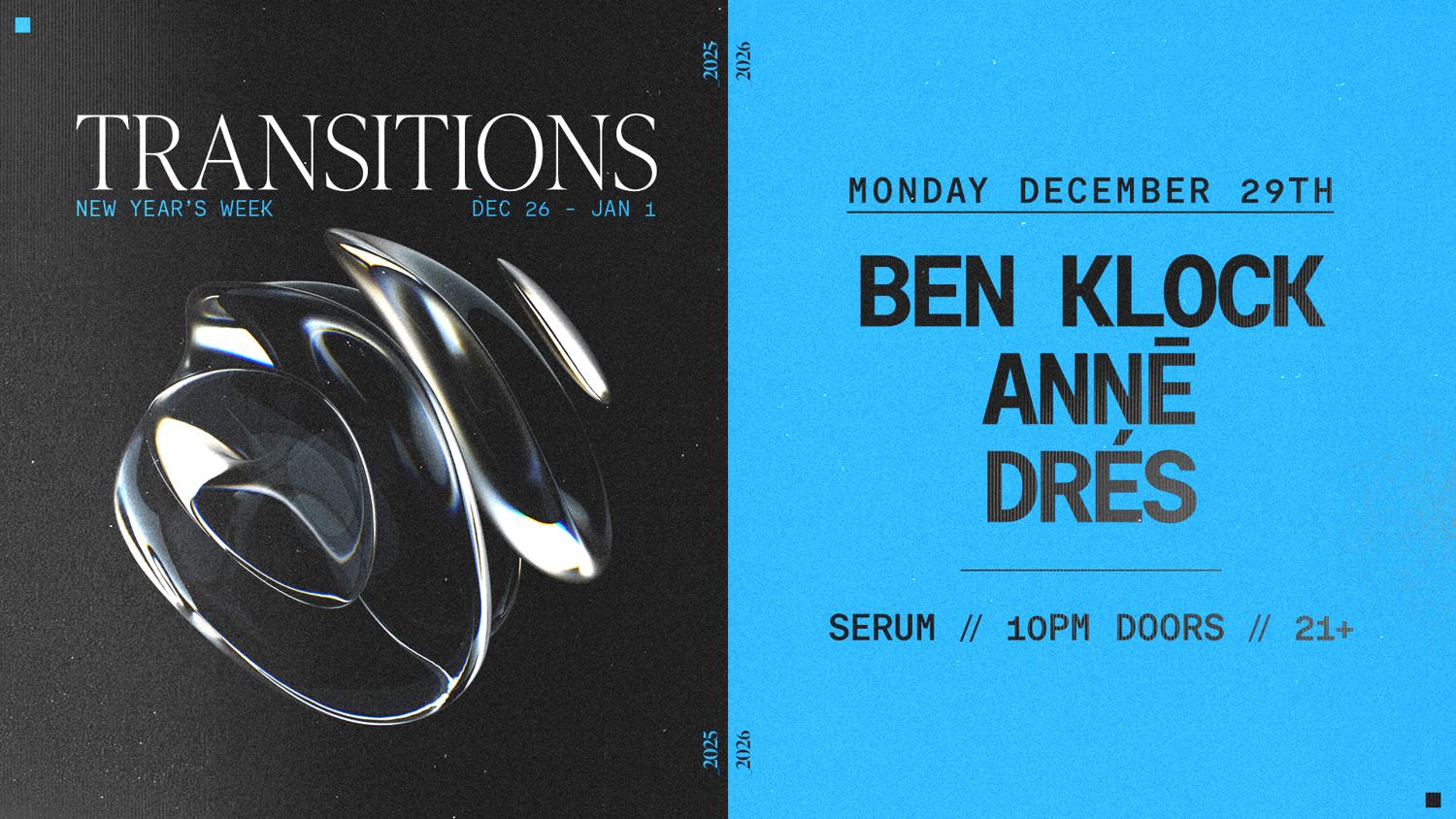 Serum: Ben Klock + Annē [Transitions]