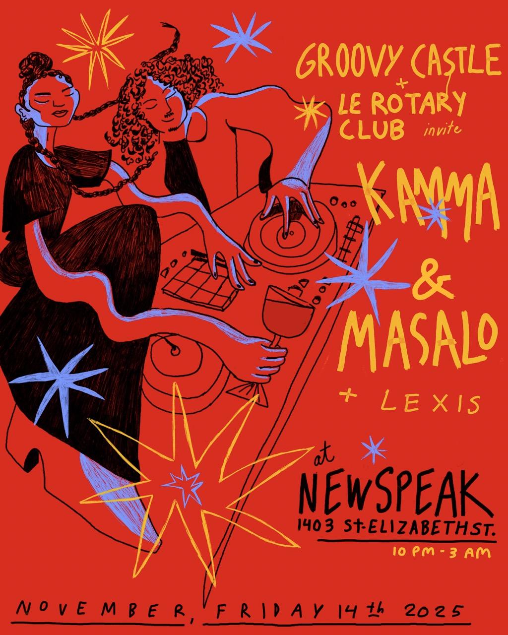 Groovy Castle & Le Rotary Club Invite Kamma & Masalo