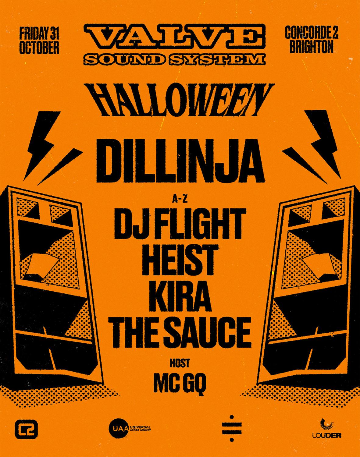 Valve Sound System Halloween With Dillinja & More - Brighton