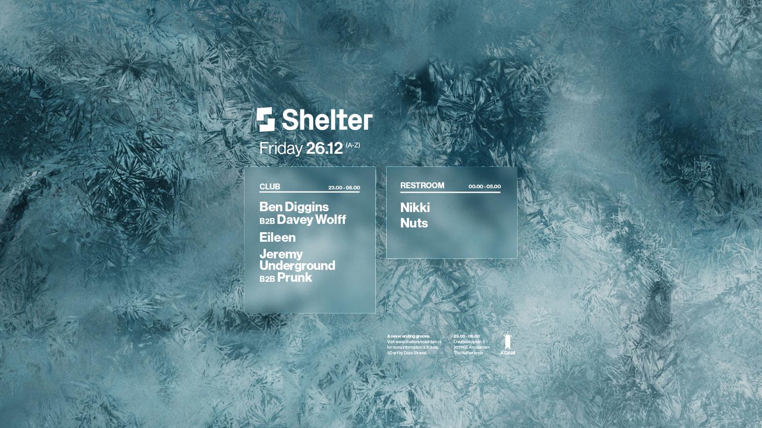 Jeremy Underground B2B Prunk, Ben Diggins B2B Davey Wolff, Eileen