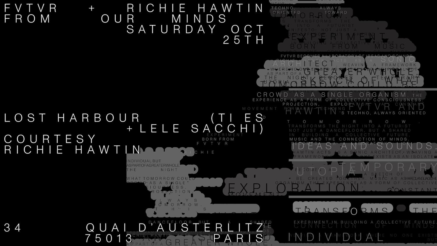 From Our Minds: Richie Hawtin, Courtesy, Lost Harbour