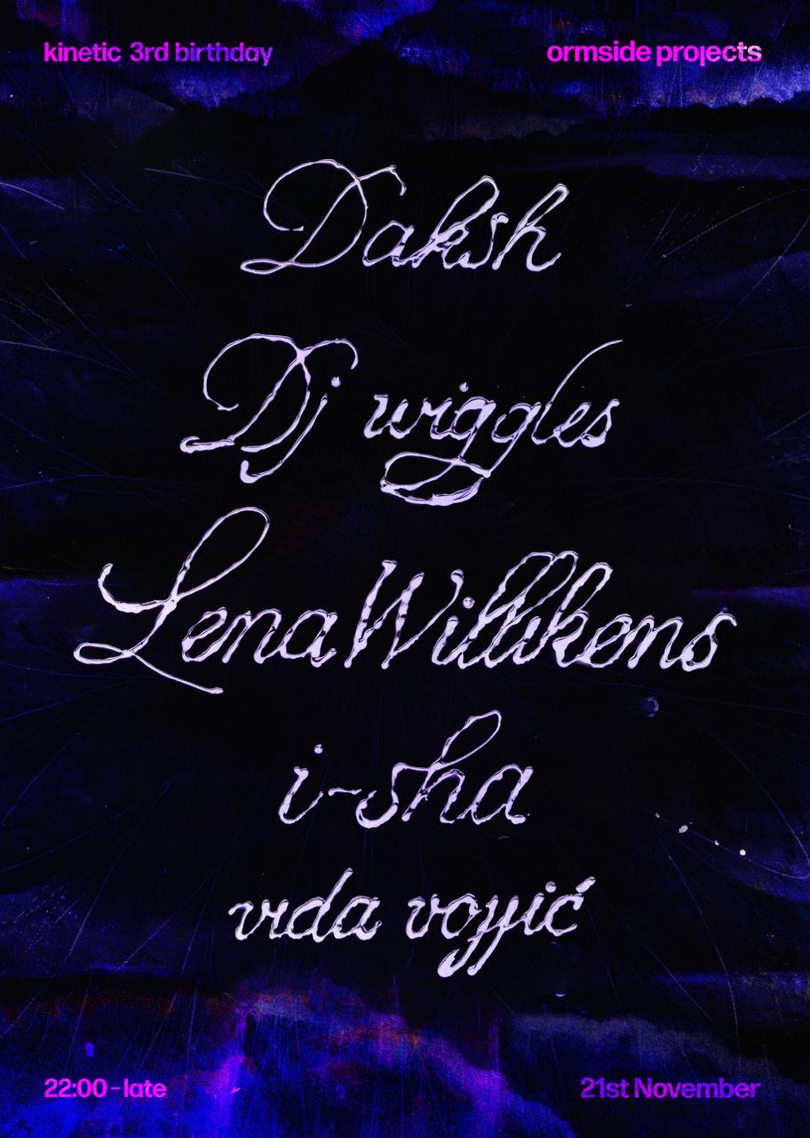 Kinetic Turns 3 ✼ Lena Willikens, I-Sha, Vida Vojić, Daksh & Dj Wiggles ✼