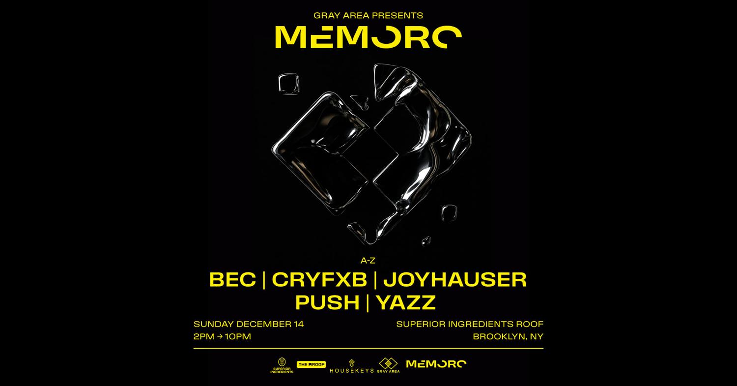 Debut: Memoro New York With Joyhauser, Bec, And Friends