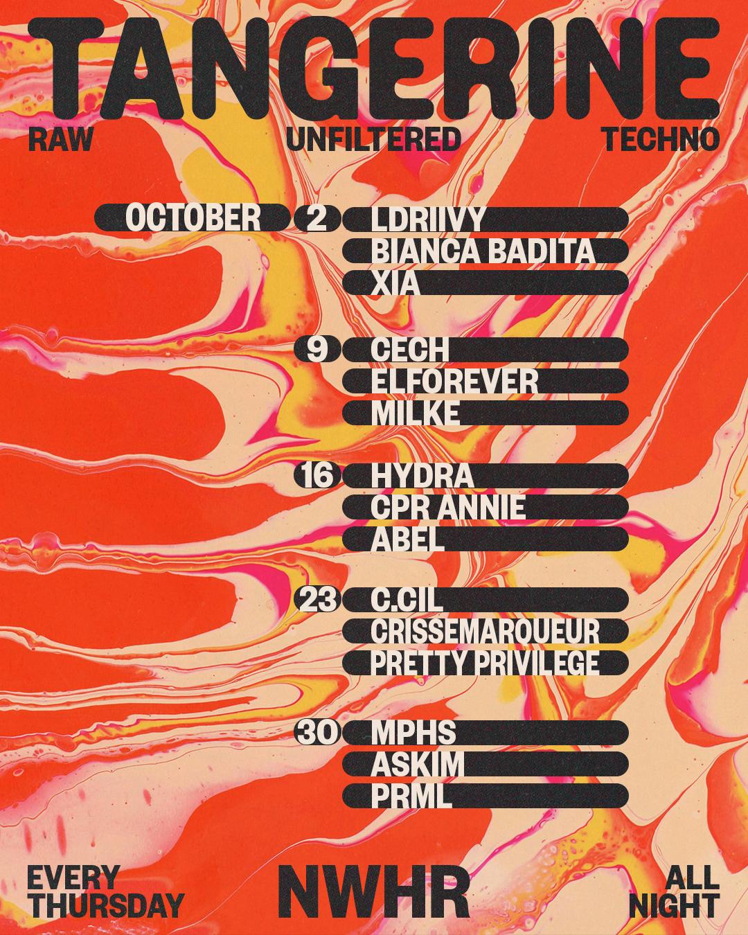 Tangerine X Nwhr: Mphs // Askim // Prml