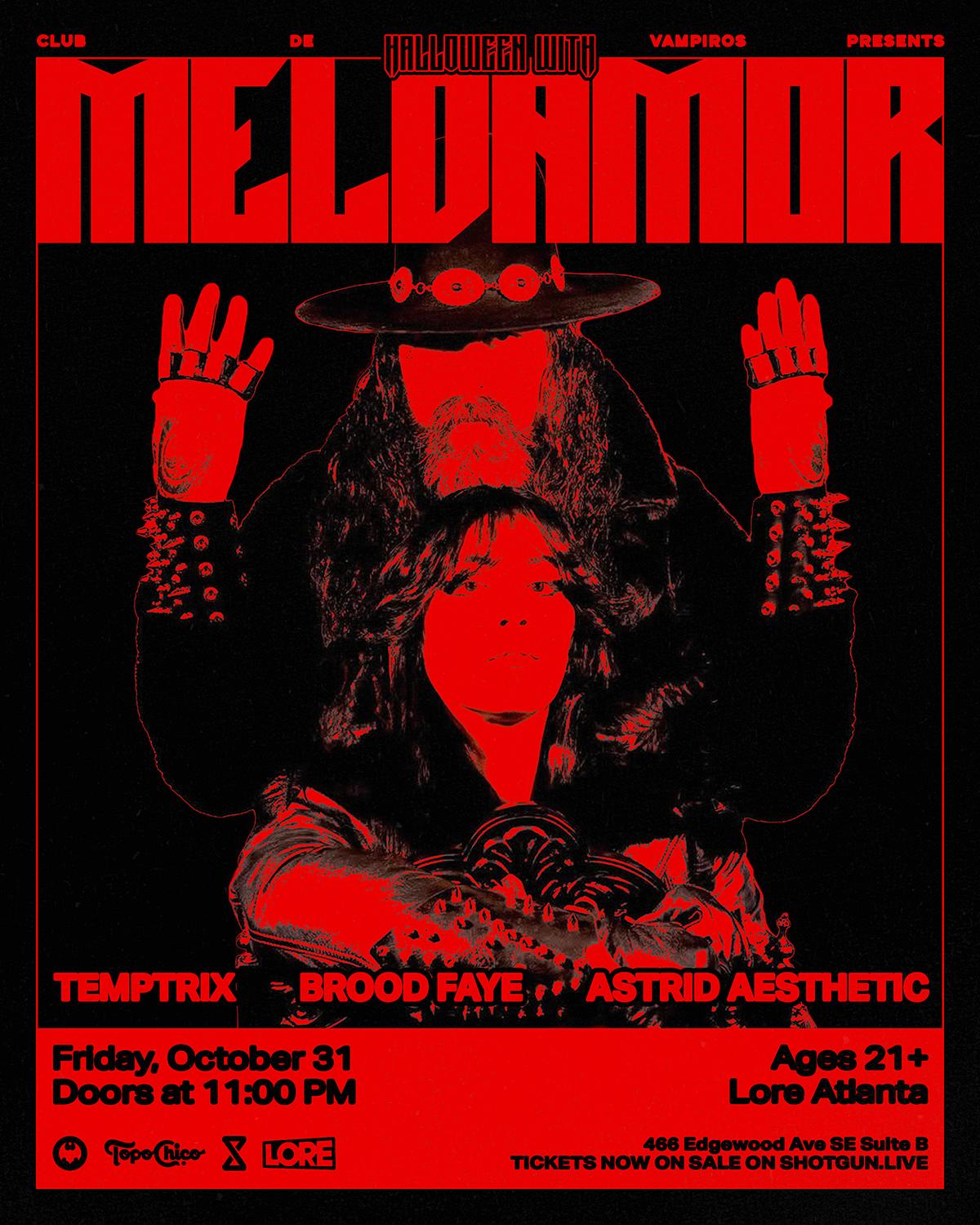 Club De Vampiros Presents... Halloween With Meldamor, Temptrix, Brood Faye, & Astrid Aesthetic