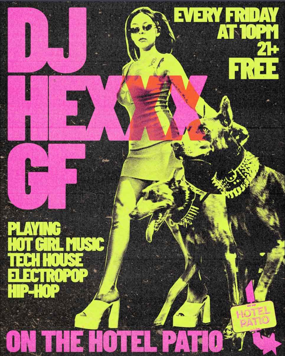Dj Hexxx Gf On The Hotel Patio