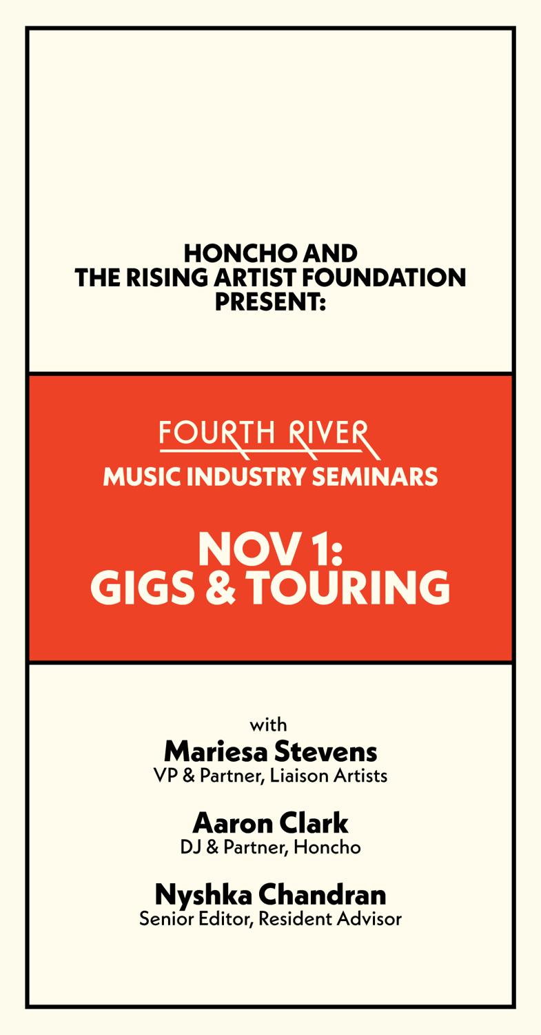 Fourth River Public Music Industry Seminars Session 4: Booking/Touring