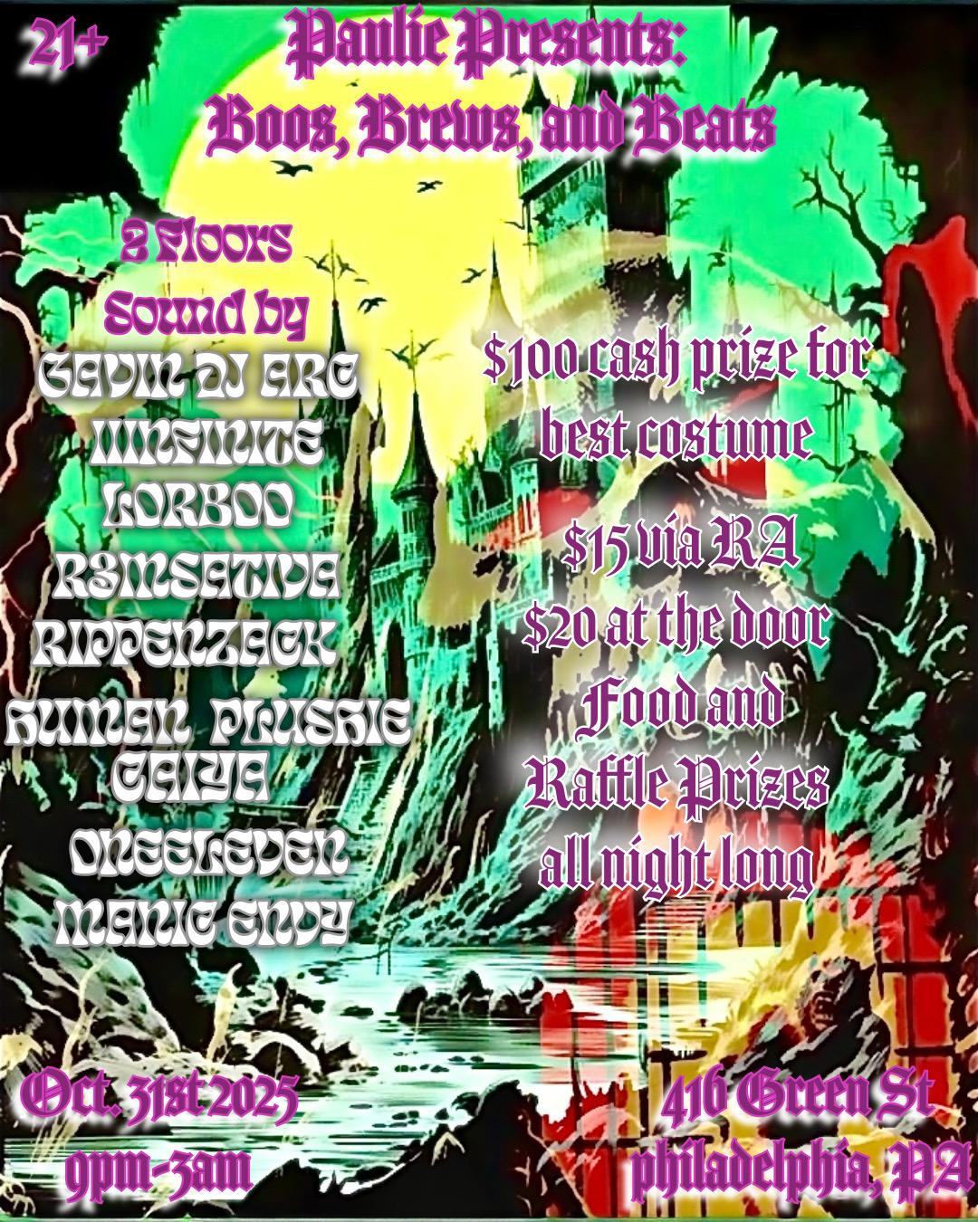 Boos, Brews & Beats Halloween Party