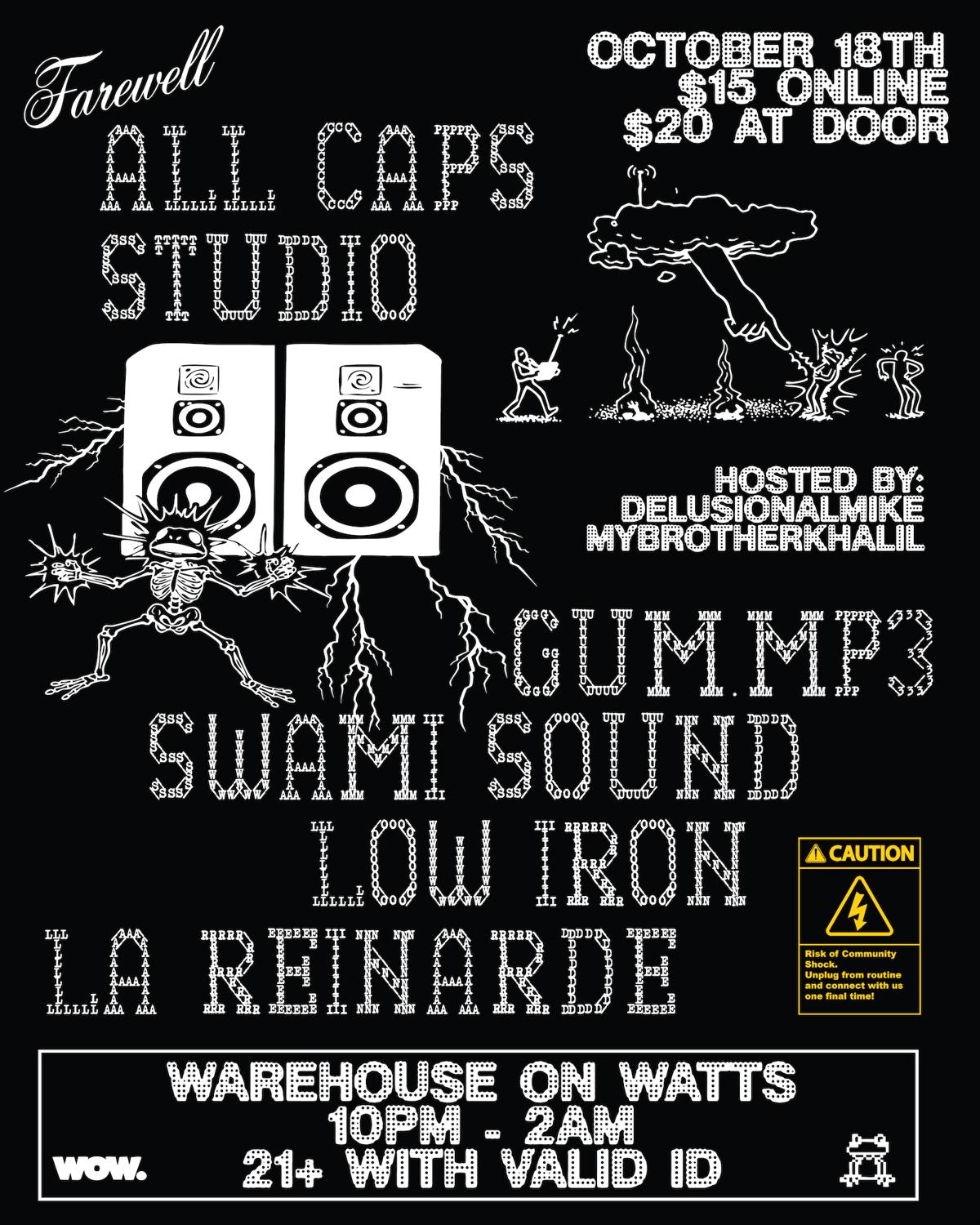 Farewell All Caps Studio