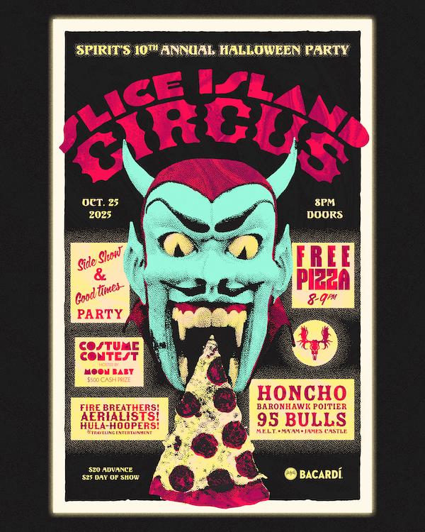 Slice Island Circus: Spirit'S 10Th Annual Halloween Party