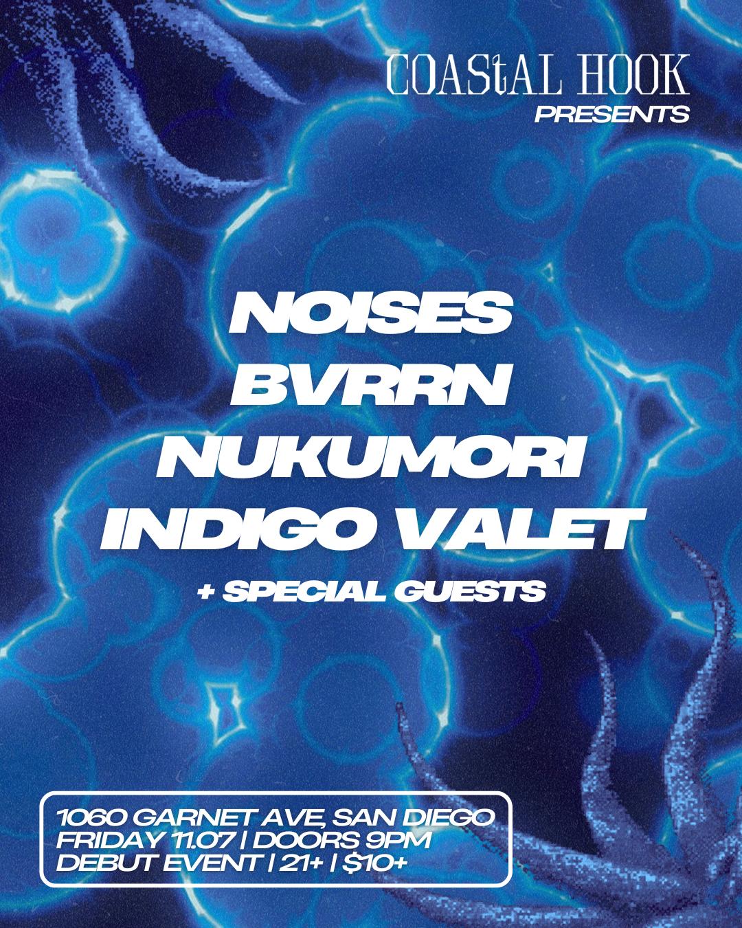 Coastal Hook: Noises, Bvrrn, Nukumori, Indigo Valet