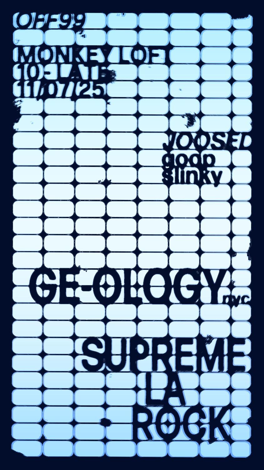 Off99 Presents: Ge-Ology (Nyc) + Supreme La Rock