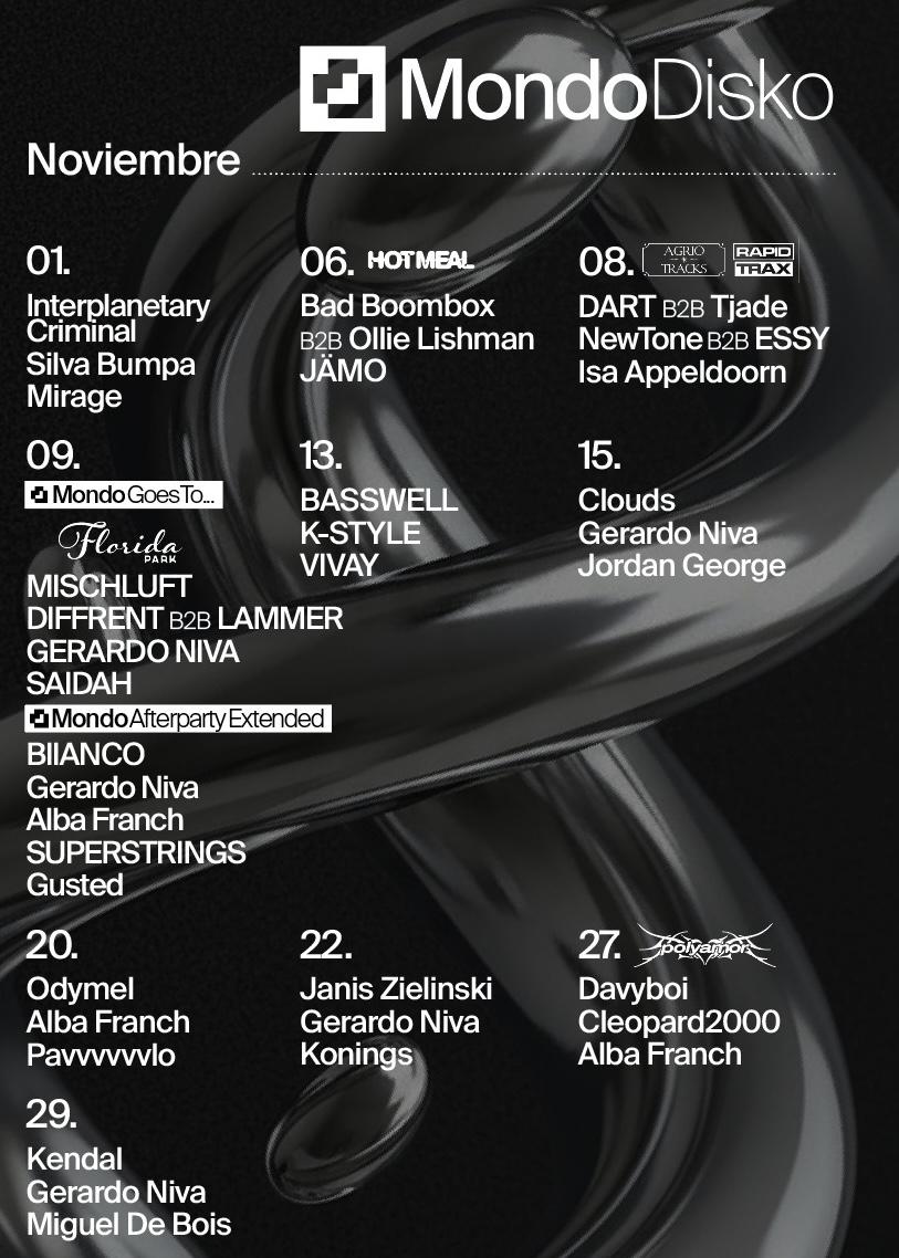 Afterparty: Diffrent B3B Lammer B3B Gerardo Niva / Biianco / Alba Franch / Superstring / Gusted