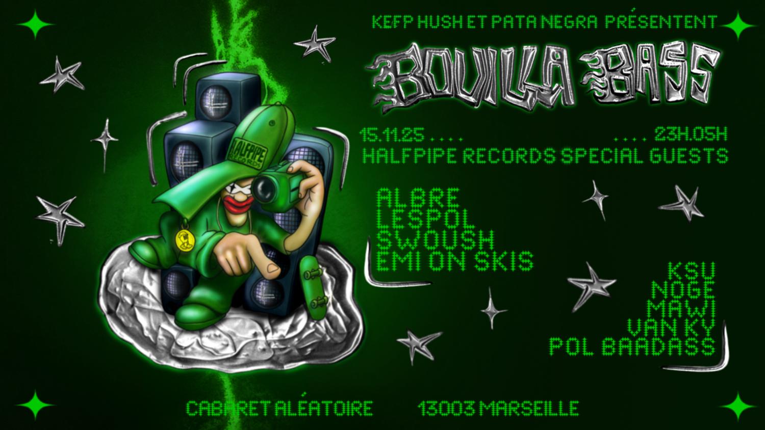 Pata Negra X Keep Hush: Bouilla Bass With Halfpipe Records
