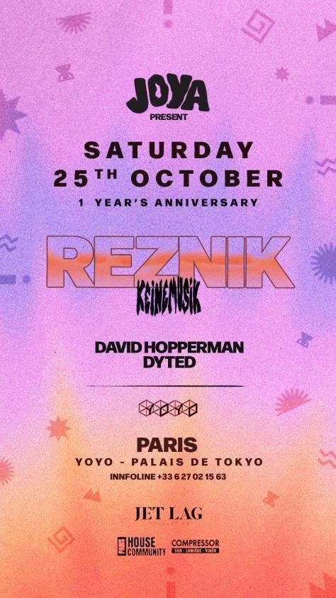 Joya 1 Year Anniversary: Reznik (Keinemusik)